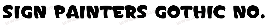 Sign Painters Gothic No. 2 JL字体转换